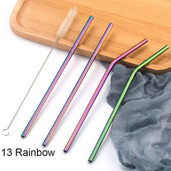 Colorful Stainless Steel Straws